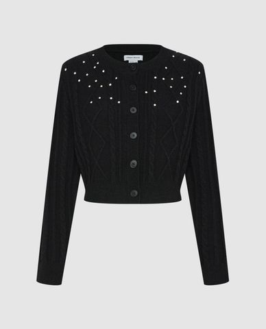  URBAN REVIVO - Áo khoác cardigan nữ phom croptop Button Up Straight 