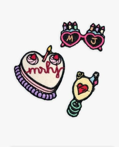  Marhen.J - Set huy hiệu cài túi xách Wappen Celebration 