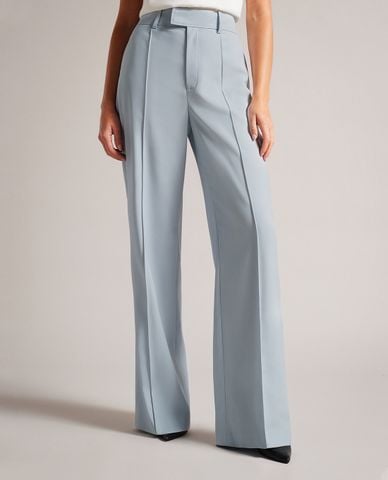  TED BAKER - Quần ống rộng xếp li Hildiat 