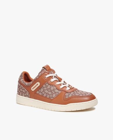 COACH - Giày sneaker nam cổ thấp Micro Signature Jacquard 