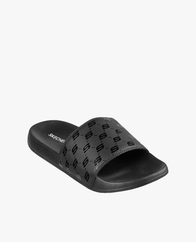  SKECHERS - Dép nam quai ngang họa tiết monogram Side Lines 2.0 