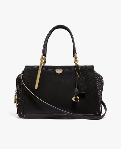  COACH - Túi đeo vai chữ nhật phối tweed Dreamer 