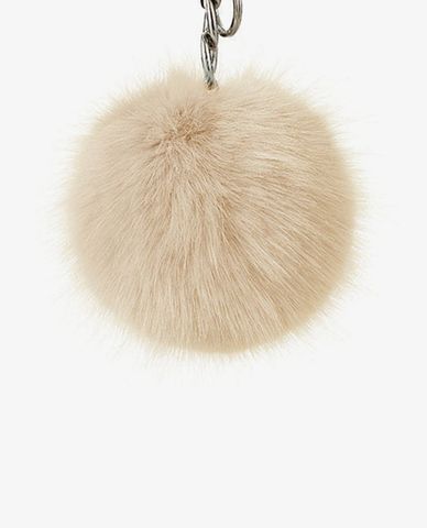  Marhen.J - Móc khóa túi hình tròn phối lông vũ Emily Furcharm 