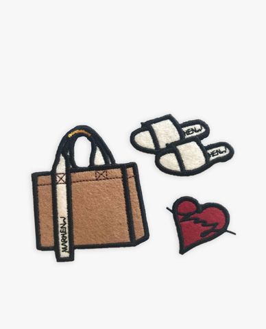  Marhen.J - Set huy hiệu cài túi xách Wappen Bag 