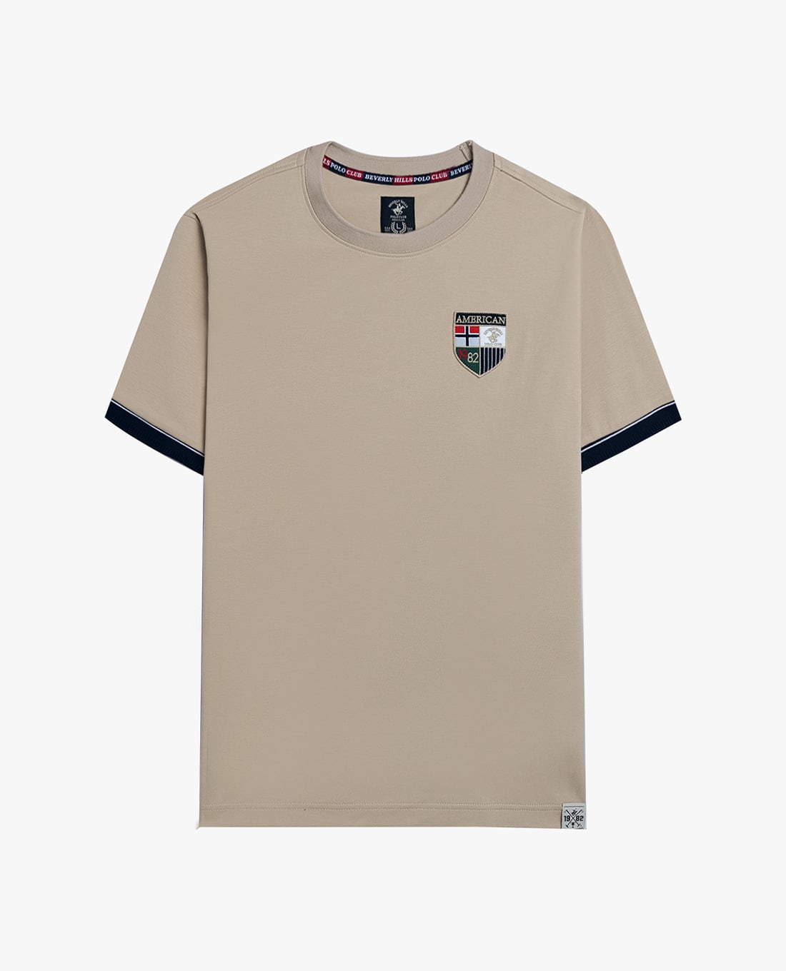 BEVERLY HILLS POLO CLUB - Áo thun nam cổ tròn tay ngắn trẻ trung