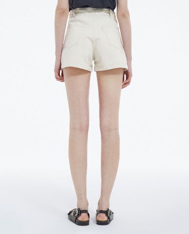  THE KOOPLES - Quần shorts nữ denim Ecru 