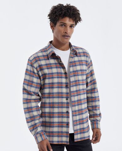  THE KOOPLES - Áo sơ mi nam tay dài kẻ sọc phom suông thời trang 