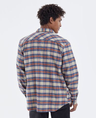  THE KOOPLES - Áo sơ mi nam tay dài kẻ sọc phom suông thời trang 