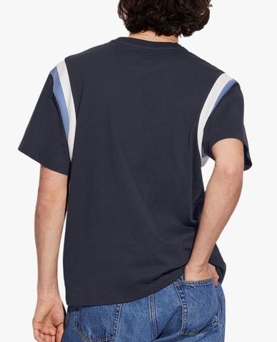  COACH - Áo thun nam cổ tròn ngắn tay phom suông hiện đại 