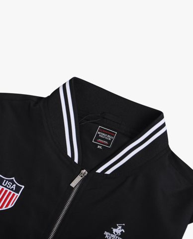  BEVERLY HILLS POLO CLUB - Áo khoác bomber nam tay dài bo gấu thời trang 