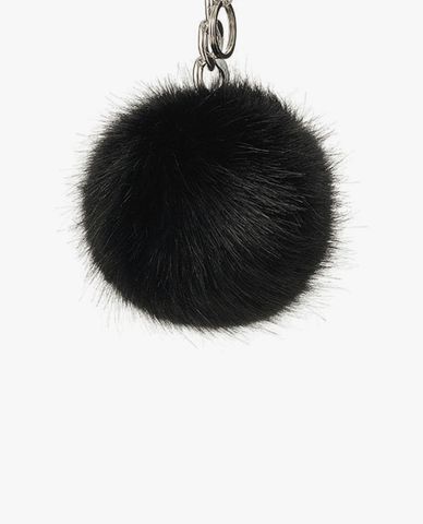  Marhen.J - Móc khóa túi hình tròn phối lông vũ Emily Furcharm 