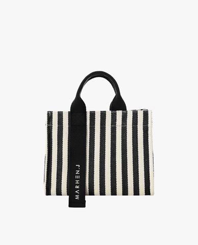  Marhen.J - Túi đeo vai nữ chữ nhật sọc kẻ Rico Mini 