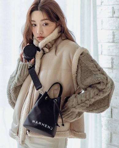  Marhen.J - Túi đựng phụ kiện nữ hình trụ tròn Linda 