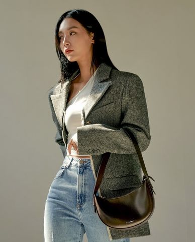  Marhen.J - Túi đeo vai nữ dáng trăng khuyết Fino 