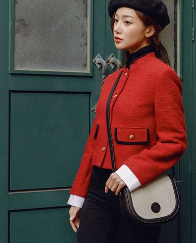  Marhen.J - Túi đeo chéo nữ nắp gập Monika 