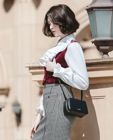  Marhen.J - Túi đeo vai nữ hình thang Mellow 