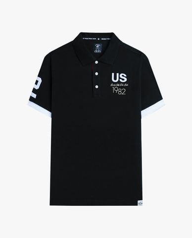  BEVERLY HILLS POLO CLUB - Áo polo nam cổ bẻ tay ngắn hiện đại 