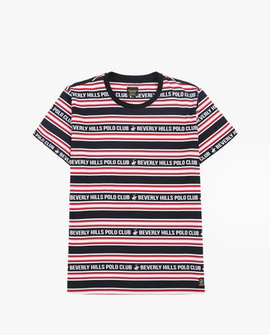 BEVERLY HILLS POLO CLUB - Áo thun nam cổ tròn tay ngắn trẻ trung 