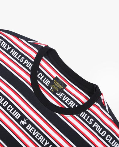  BEVERLY HILLS POLO CLUB - Áo thun nam cổ tròn tay ngắn trẻ trung 