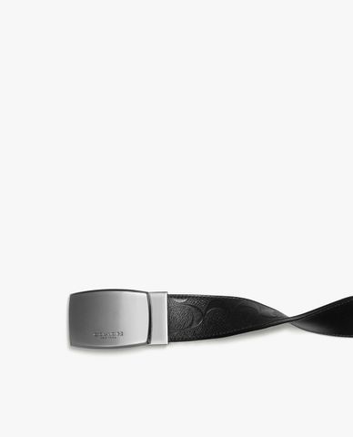  COACH - Thắt lưng nam bản vừa Plaque Buckle 