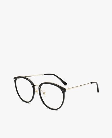  aojo - Gọng kính tròn mắt mèo cách điệu 