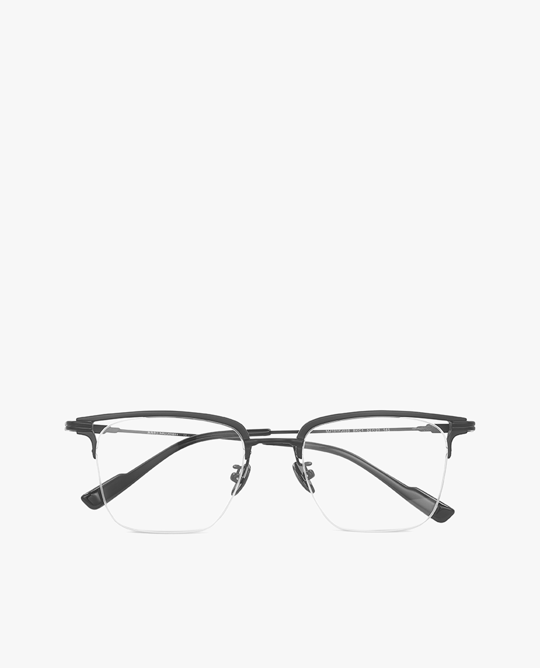 MUJOSH - Gọng kính nam chữ nhật nửa khung thời trang