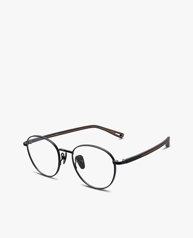  MUJOSH - Gọng kính tròn unisex dáng mảnh thời trang 