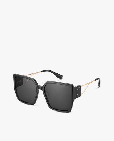  MUJOSH - Kính mát nữ gọng vuông bản dày thời trang 