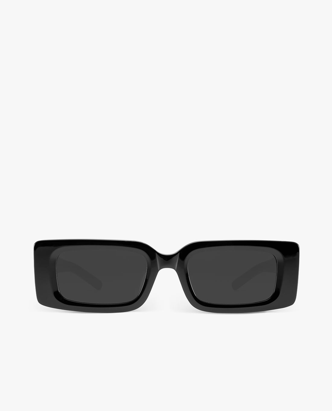 MUJOSH - Kính mát unisex gọng chữ nhật bản dày cá tính