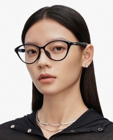  MUJOSH- Gọng kính tròn nữ bản dày thời trang 