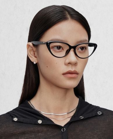  MUJOSH- Gọng kính tròn nữ bản dày thời trang 
