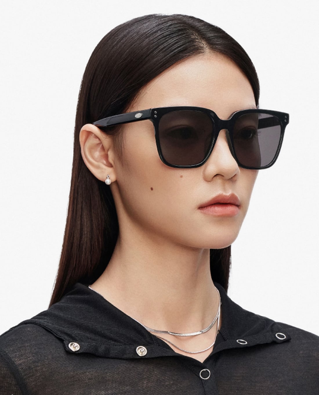 MUJOSH - Kính mát unisex gọng vuông bản vừa hiện đại