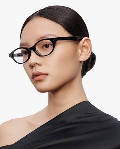  MUJOSH - Gọng kính oval nữ bản vừa 