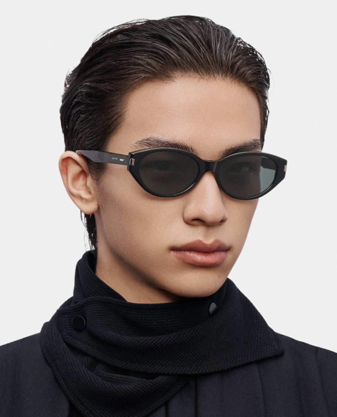 MUJOSH - Kính mát unisex gọng mắt mèo thời trang