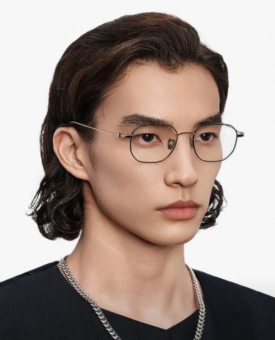  MUJOSH - Gọng kính đa giác unisex bản mảnh thời trang 