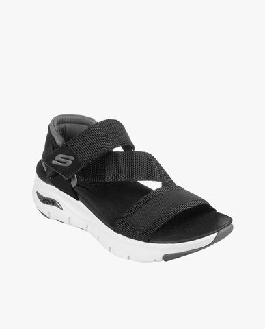  SKECHERS - Giày sandals nữ đế cao quai ngang Arch Fit Pop Retro 