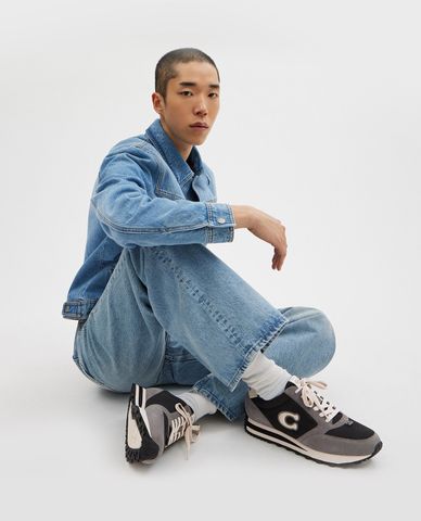  COACH - Giày chạy bộ nam phối logo thời trang 