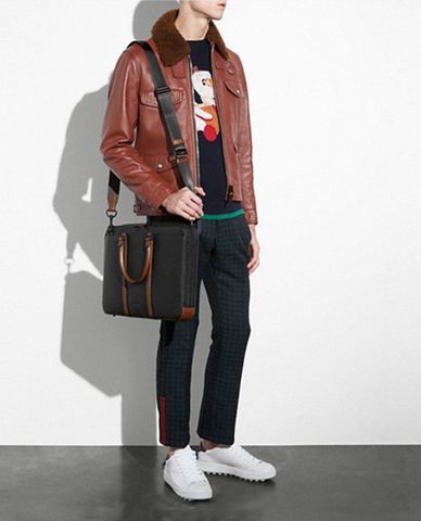  COACH - Túi xách nam hình chữ nhật Harness Metropolitan 