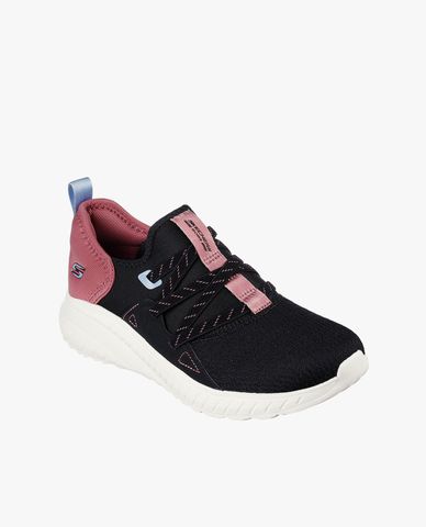  SKECHERS - Giày sneakers nữ cổ thấp thắt dây BOBS Squad 
