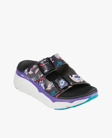  SKECHERS - Dép nữ quai ngang Max Cushioning Wild Flower 