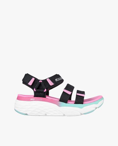  SKECHERS - Giày sandal nữ đế cao phối quai ngang Max Cushioning Slay 