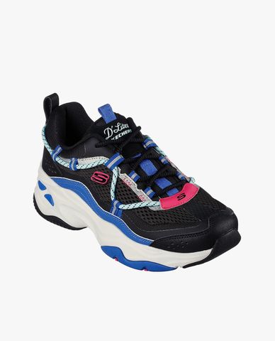  SKECHERS - Giày sneakers nữ cổ thấp thắt dây hiện đại DLites 4.0 