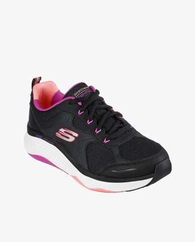  SKECHERS - Giày sneakers nữ cổ thấp thắt dây DLux Fitness 