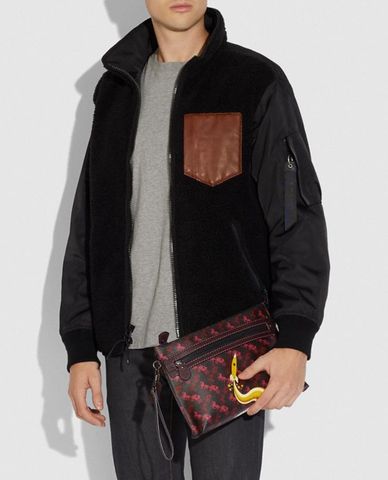  COACH - Ví nam cầm tay chữ nhật Academy 