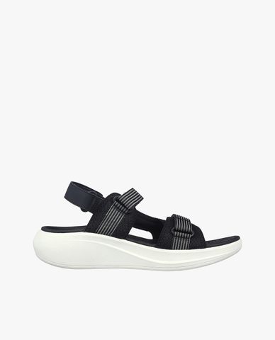  SKECHERS - Giày sandals nữ đế thấp quai ngang thời trang 