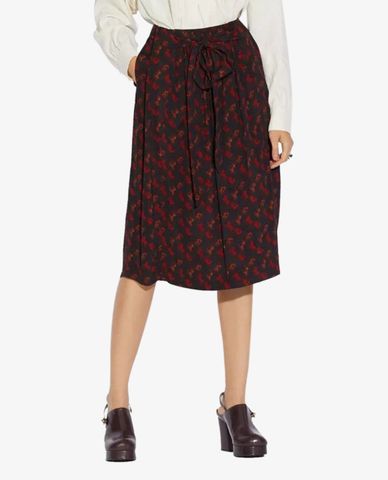  COACH - Chân váy midi cột nơ Horse And Carriage 