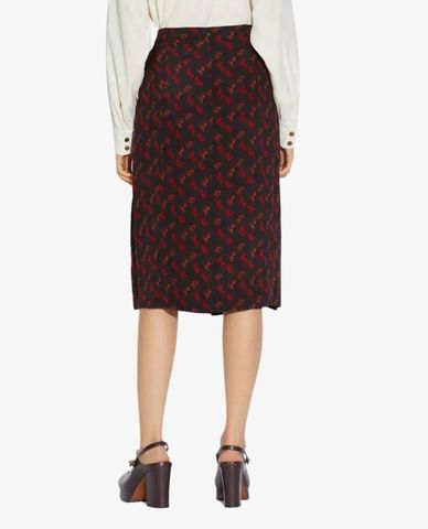  COACH - Chân váy midi cột nơ Horse And Carriage 