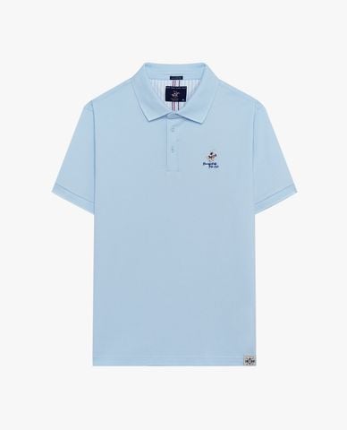  BEVERLY HILLS POLO CLUB - Áo polo nam cổ bẻ tay ngắn phối logo 