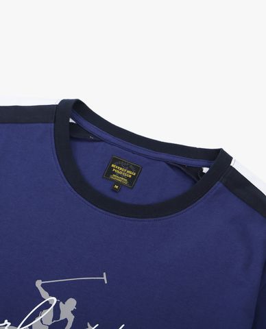  BEVERLY HILLS POLO CLUB - Áo thun nam cổ tròn tay ngắn trẻ trung 