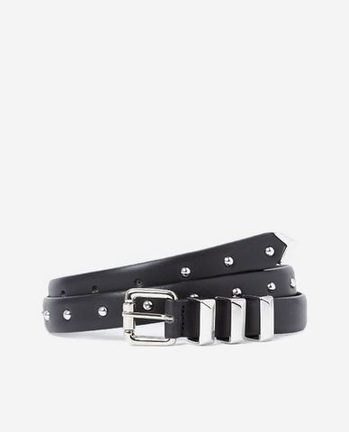  THE KOOPLES - Thắt lưng nữ bản vừa đính hạt stud 